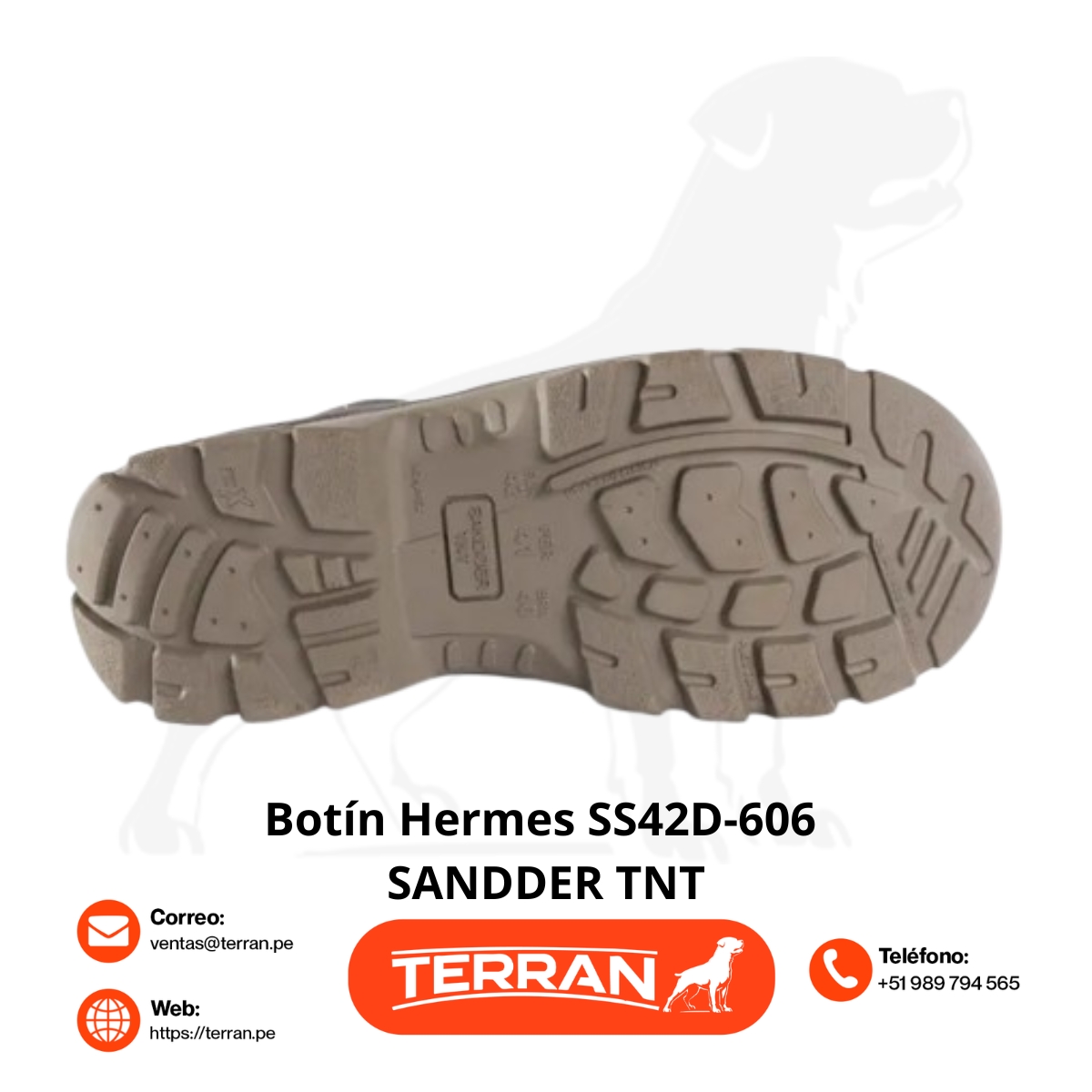 Botín dieléctrico Hermes marrón SANDDER TNT