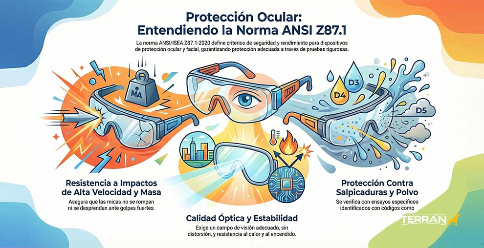 infografía lentes de seguridad