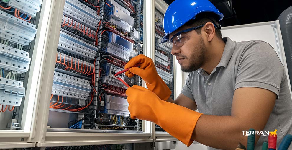 tecnico guantes dielectricos
