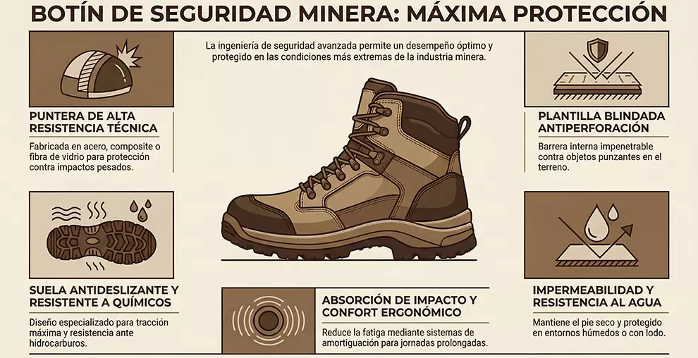 infografia zapatos mineria