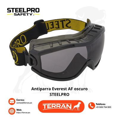 Antiparra de Seguridad Everest Oscuro AF Steelpro