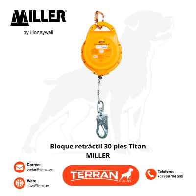 Bloque Retractil 30 pies Titan - Miller