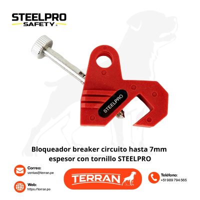 Bloqueador Breaker Circuito Hasta 7 mm de Espesor con Tornillo Steelpro