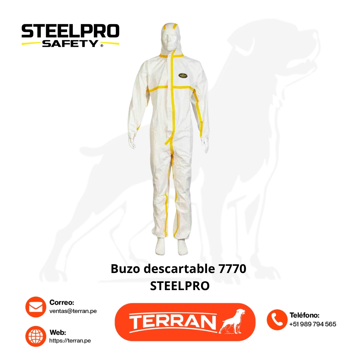 Buzo Descartable 7770 Steelpro