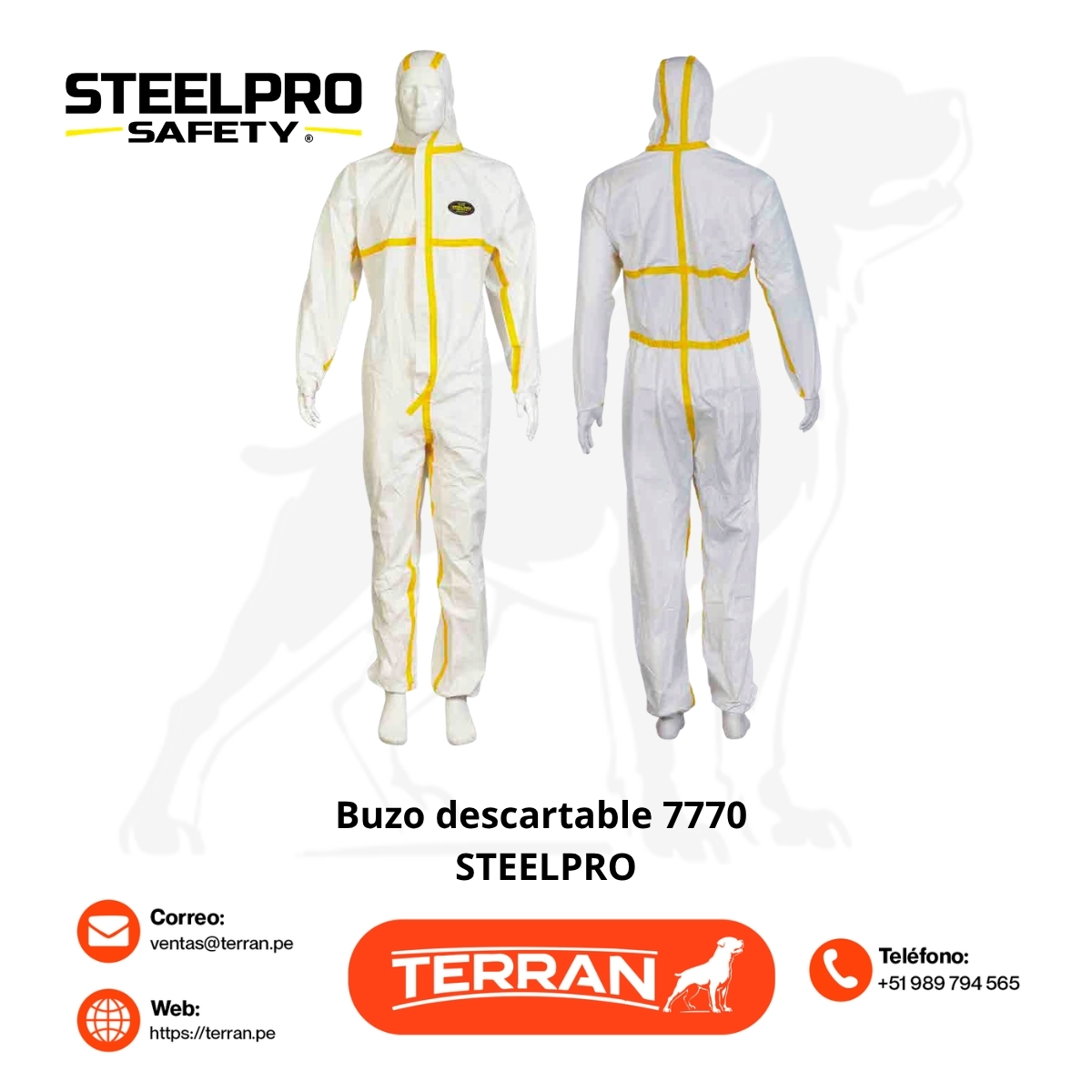 Buzo Descartable 7770 Steelpro