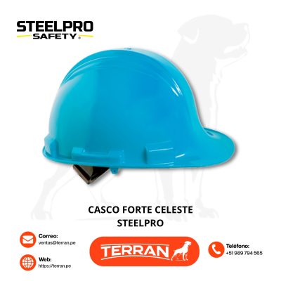 Casco de Seguridad Forte Celeste Steelpro