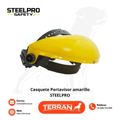 Casquete Portavisor Amarillo Steelpro