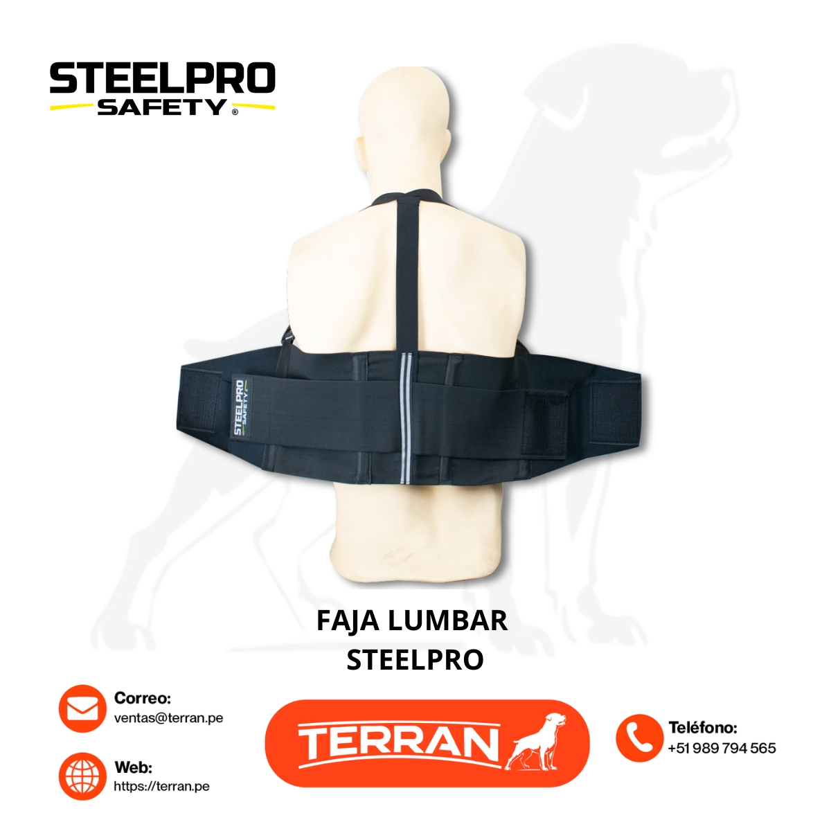 Faja Lumbar Ergonomica Steelpro