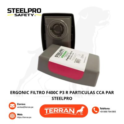 Filtro Ergonic F400C P3 R Steelpro