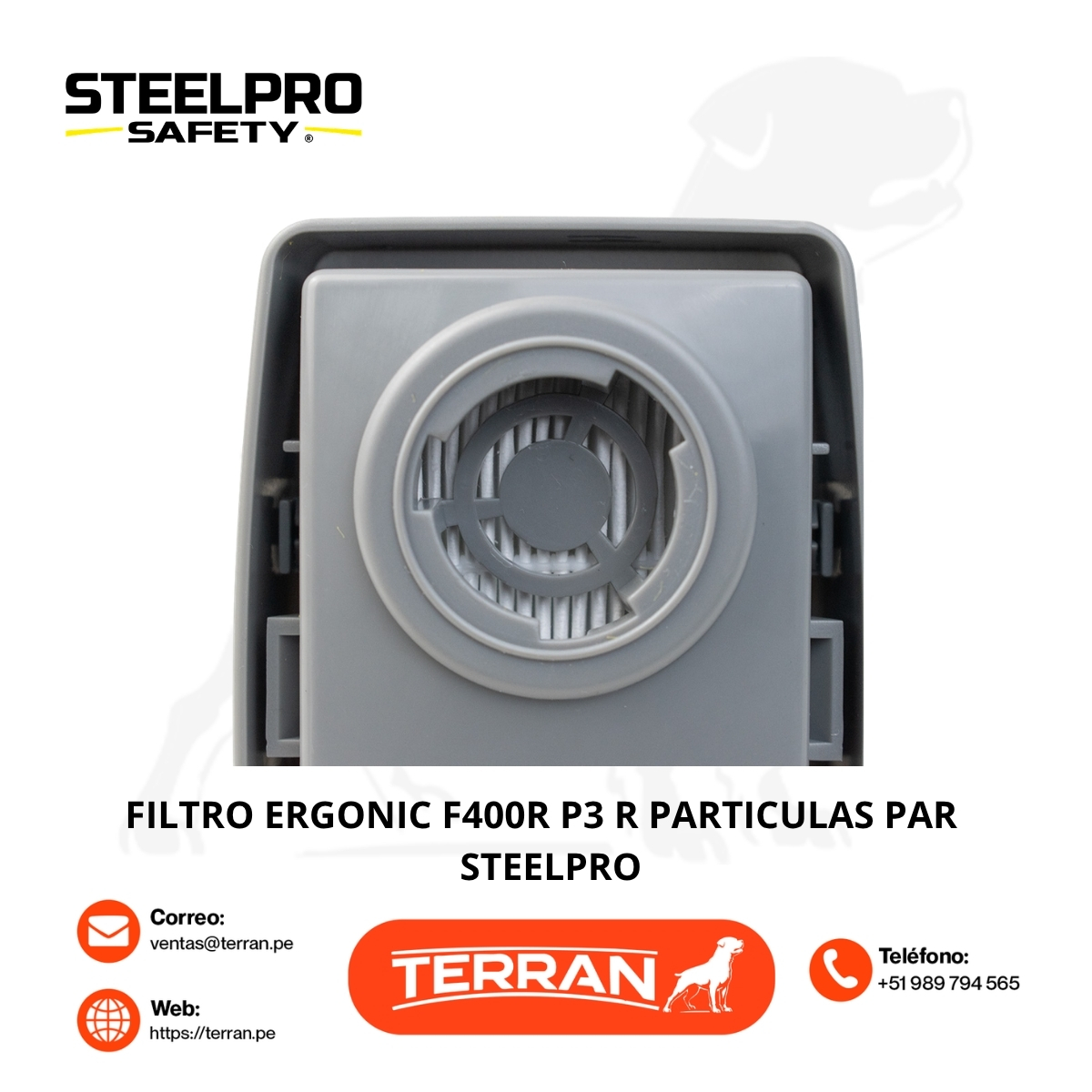 Filtro Ergonic F400R P3 R Steelpro