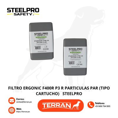 Filtro Ergonic F400R P3 R Steelpro