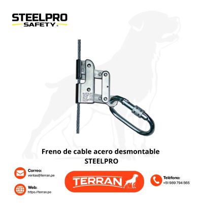 Freno de Cable Acero Desmontable Steelpro
