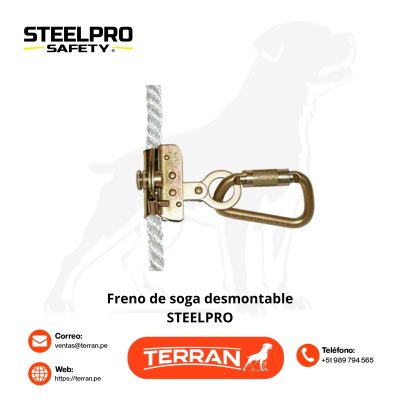 Freno de Soga con Carabinero Steelpro