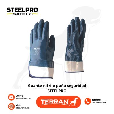 Guante de Nitrilo Puño Seguridad Nitritop Steelpro