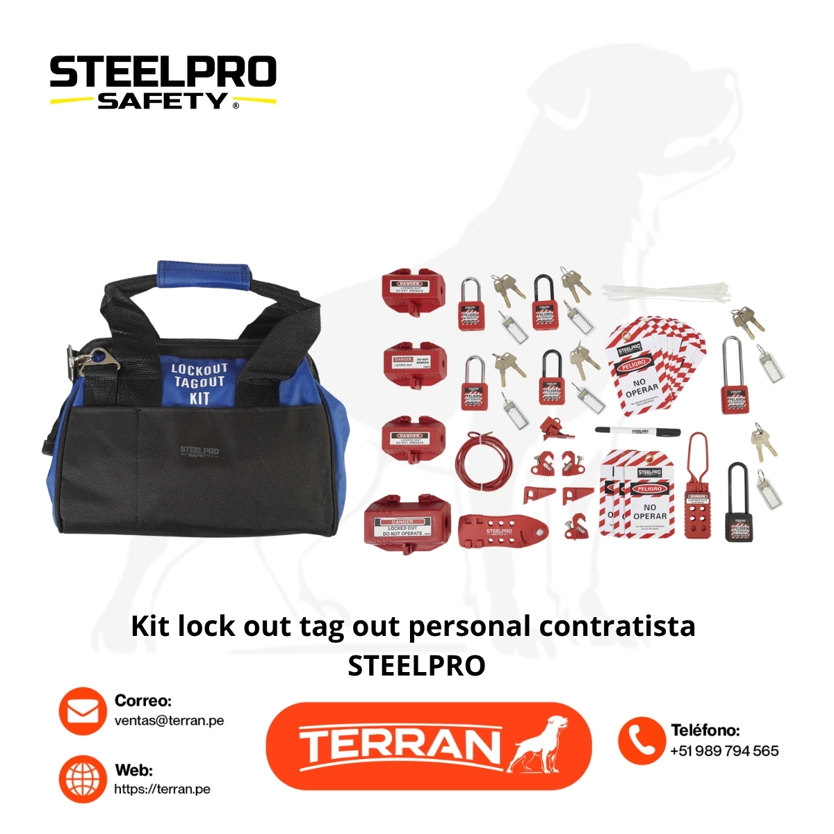 Kit Lock Out Tag Out Personal Contratista Steelpro