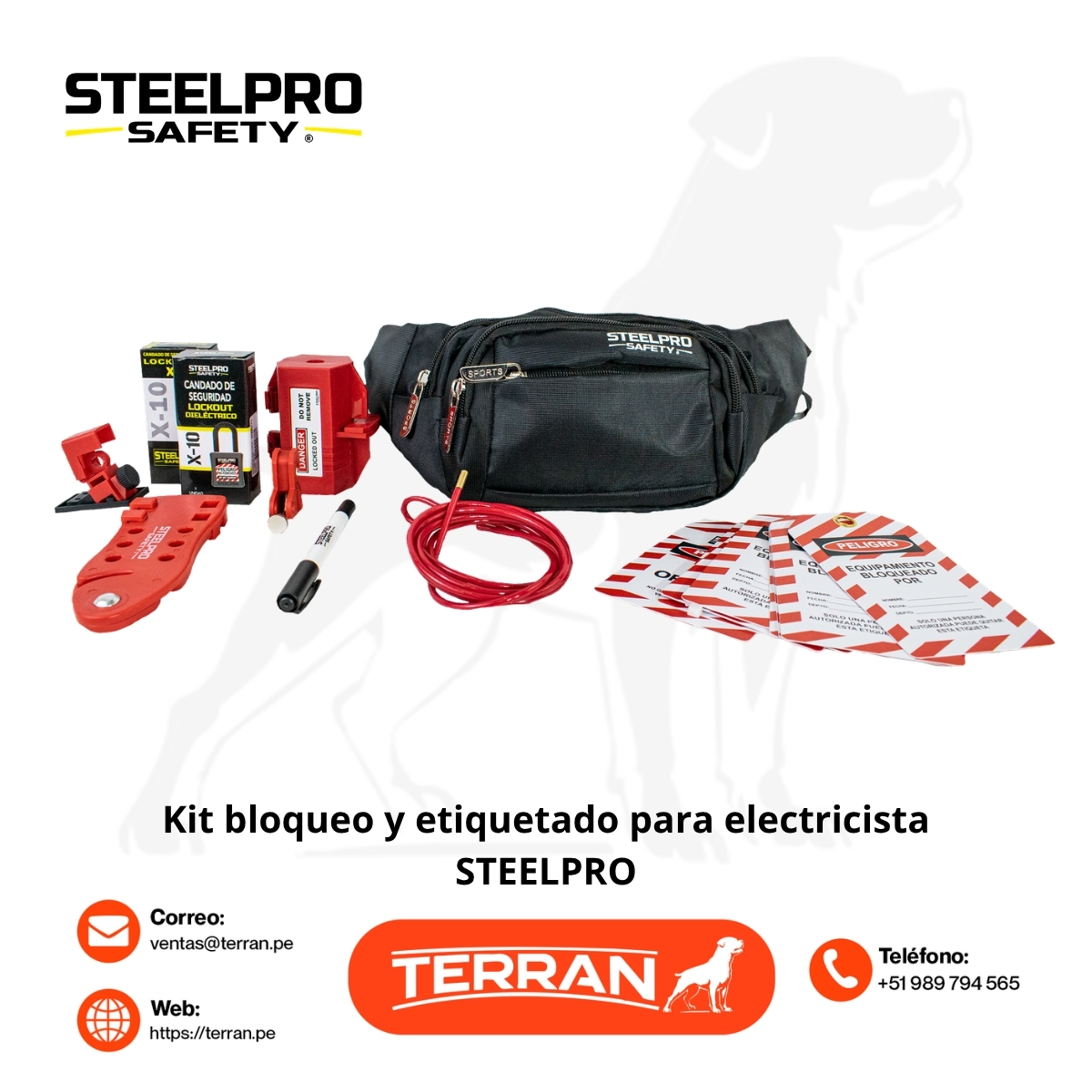 Kit de Bloqueo y Etiquetado para Electricista Steelpro