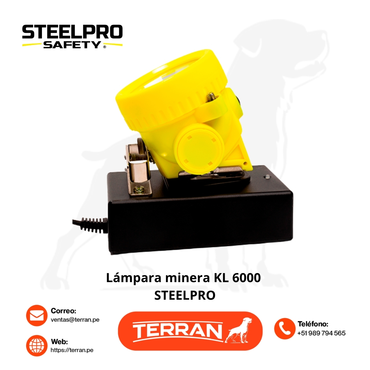 Lámpara Minera KL6000 Steelpro
