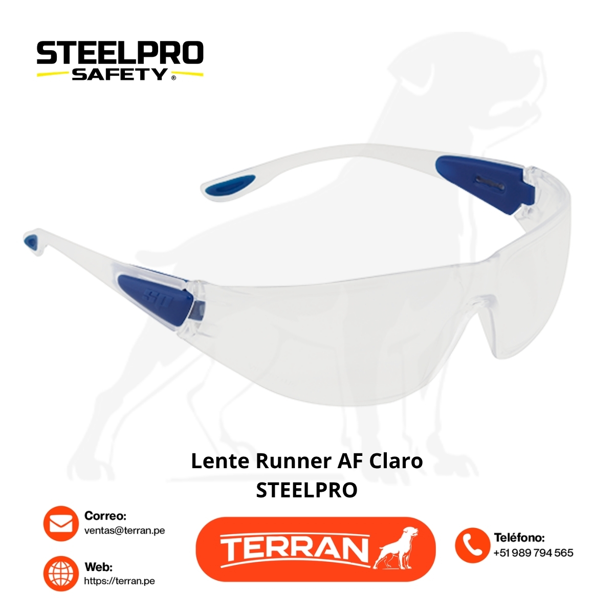 Lente Runner AF Claro Steelpro