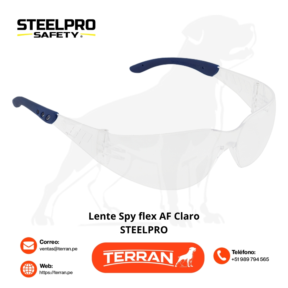 Lente Spy Flex AF Claro Steelpro