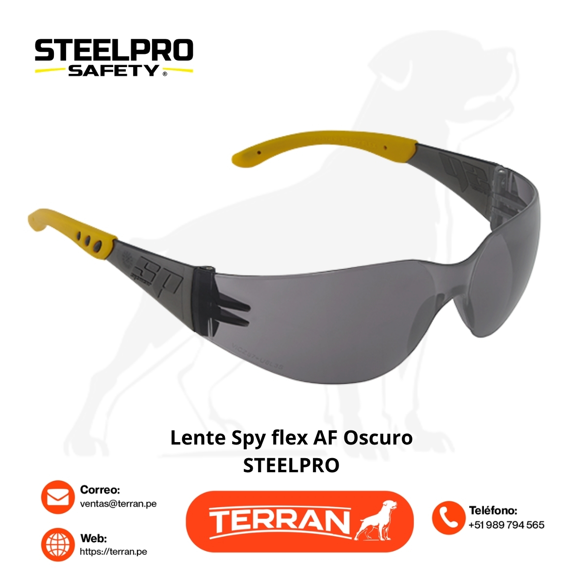 Lente Spy Flex AF Oscuro Steelpro