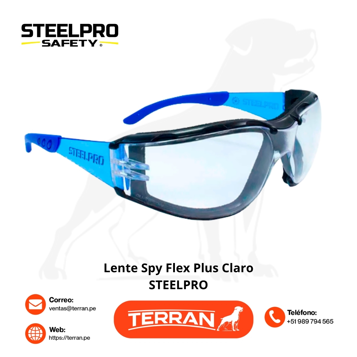 Lente Spy Flex Plus Claro AF Steelpro