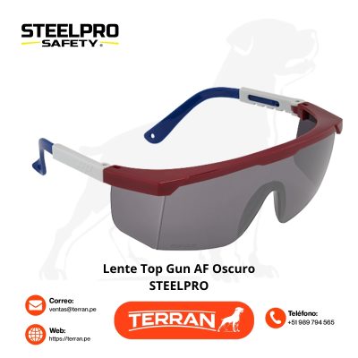 Lente Top Gun Óptico AF Oscuro Steelpro