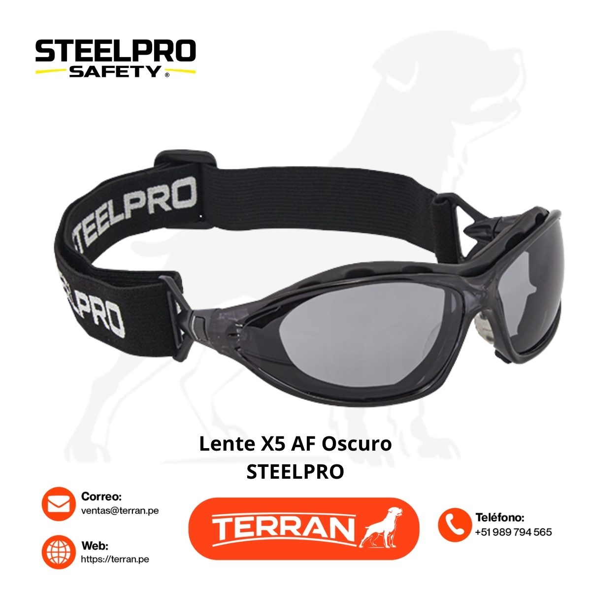 Lente X5 Dual Oscuro AF Steelpro