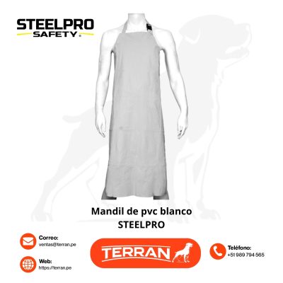 Mandil de PVC Blanco Alaska Steelpro