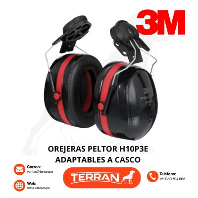 Orejera 3M Peltor H10P3E Adaptable a Casco
