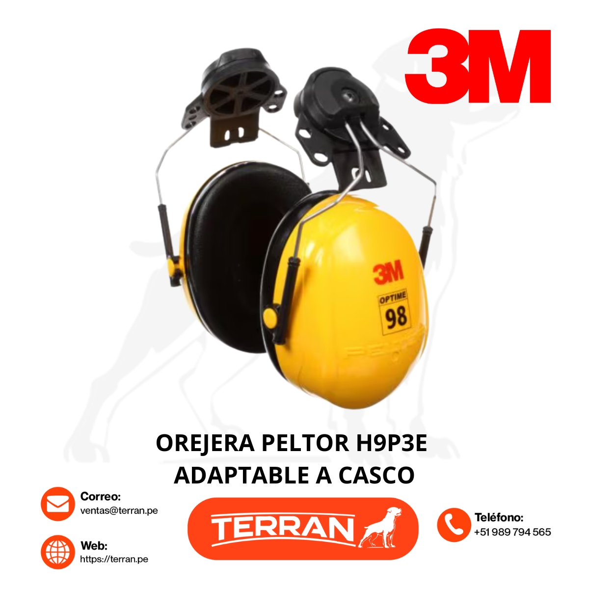 Orejera 3M Peltor H9P3E Adaptable a Casco