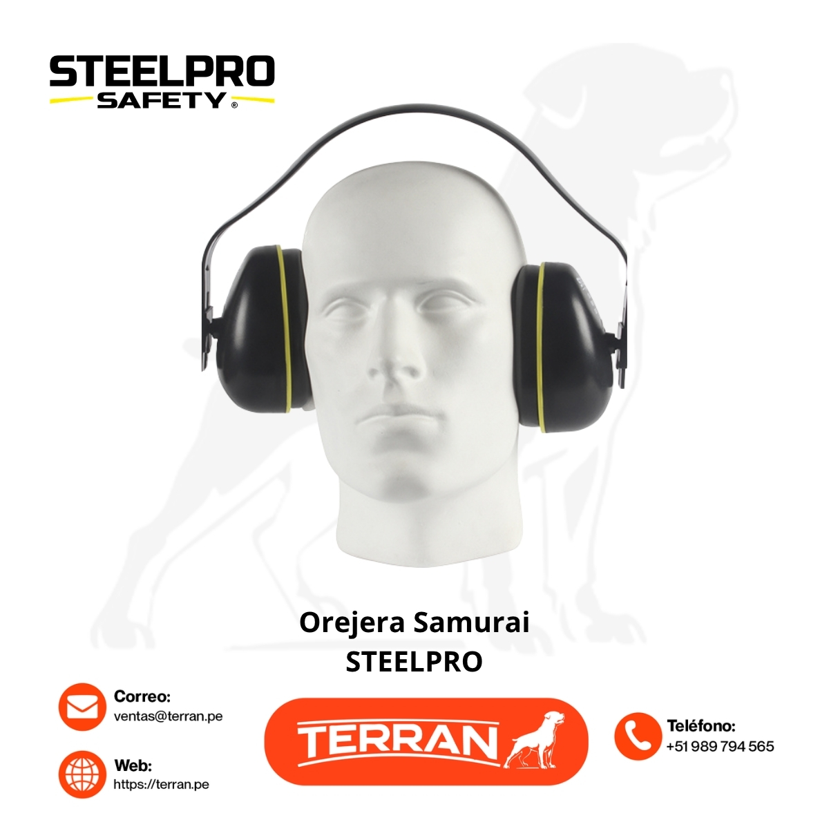 Orejera Samurai 23 dB Steelpro