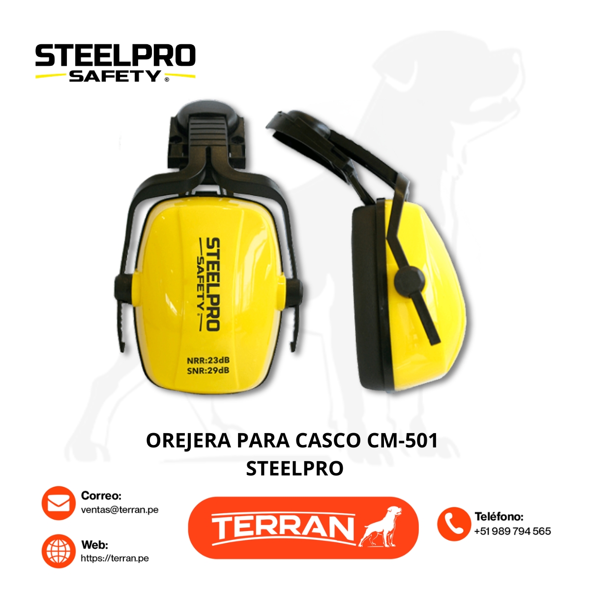 Orejera para Casco CM-501 Steelpro