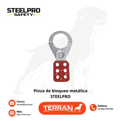 Pinza de Bloqueo Metálica Lockout Steelpro