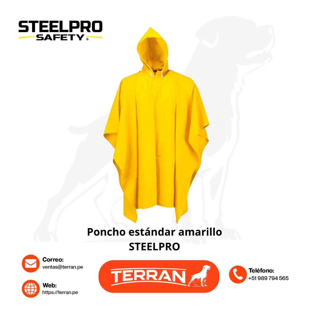 Poncho Alaska de PVC Impermeable Steelpro