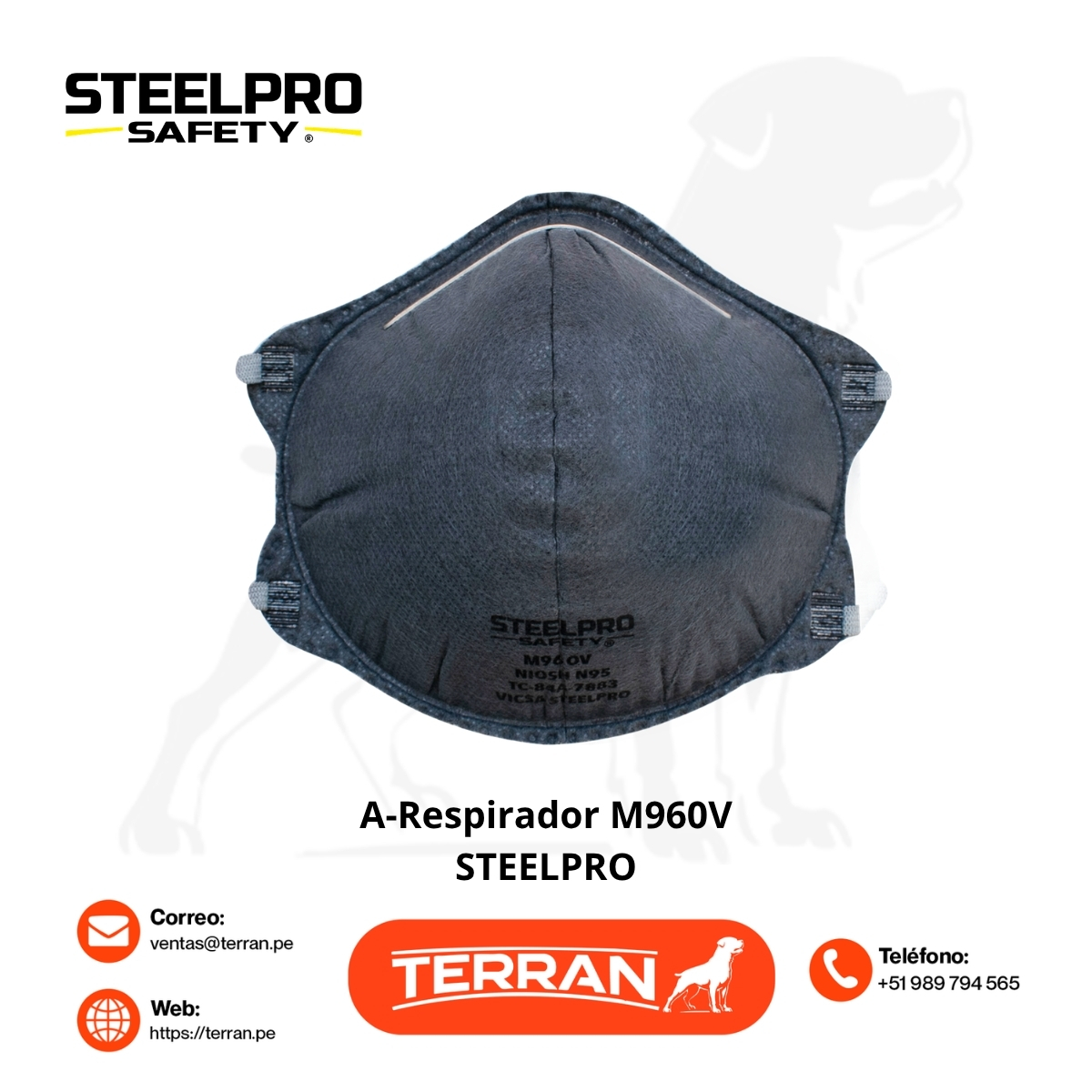 RESPIRADOR N95 M96+OV
