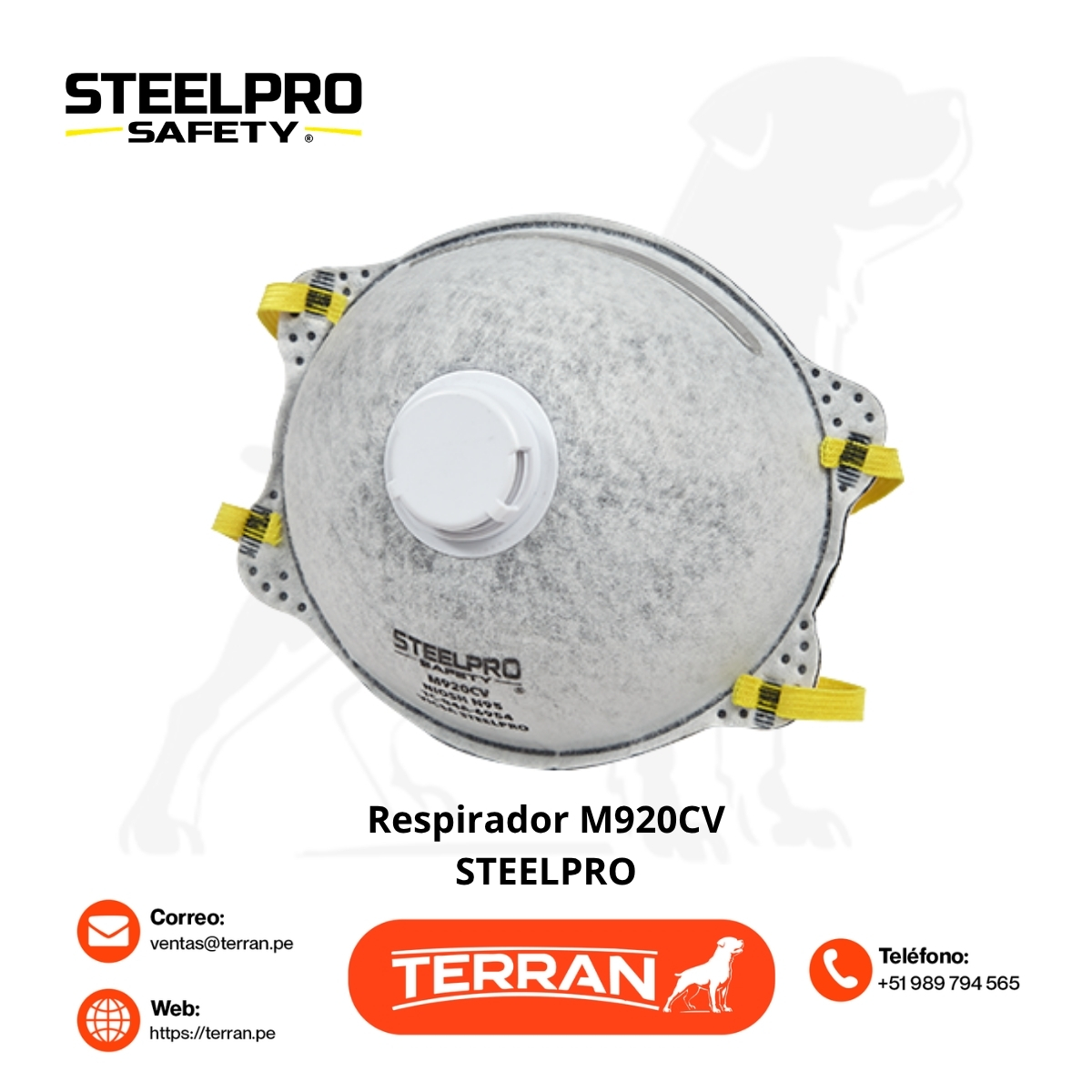 Respirador Descartable N95 M920CV Steelpro