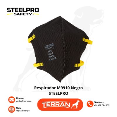 Respirador N95 M9910 Negro Steelpro