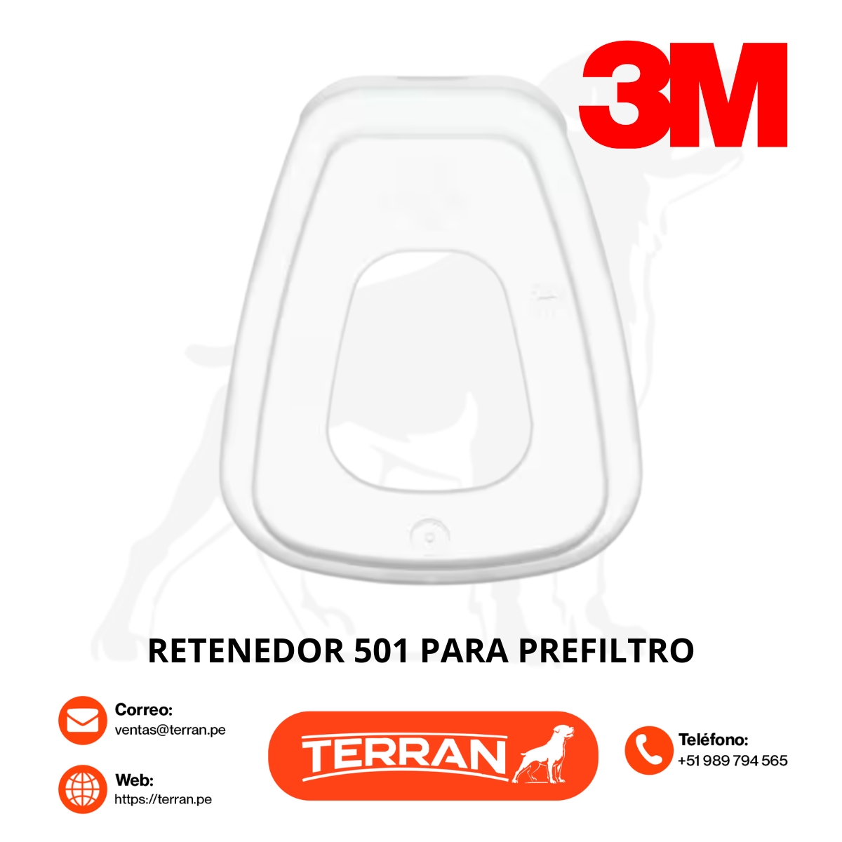 Retenedor 3M 501 para Prefiltros
