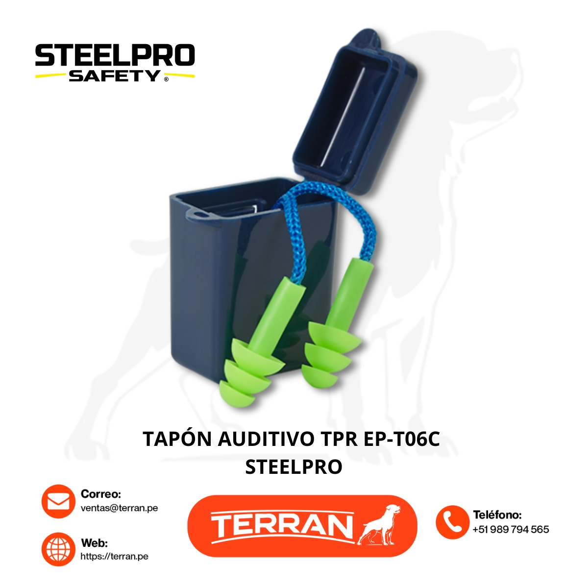 Tapon Auditivo EP-T06C en Estuche Steelpro