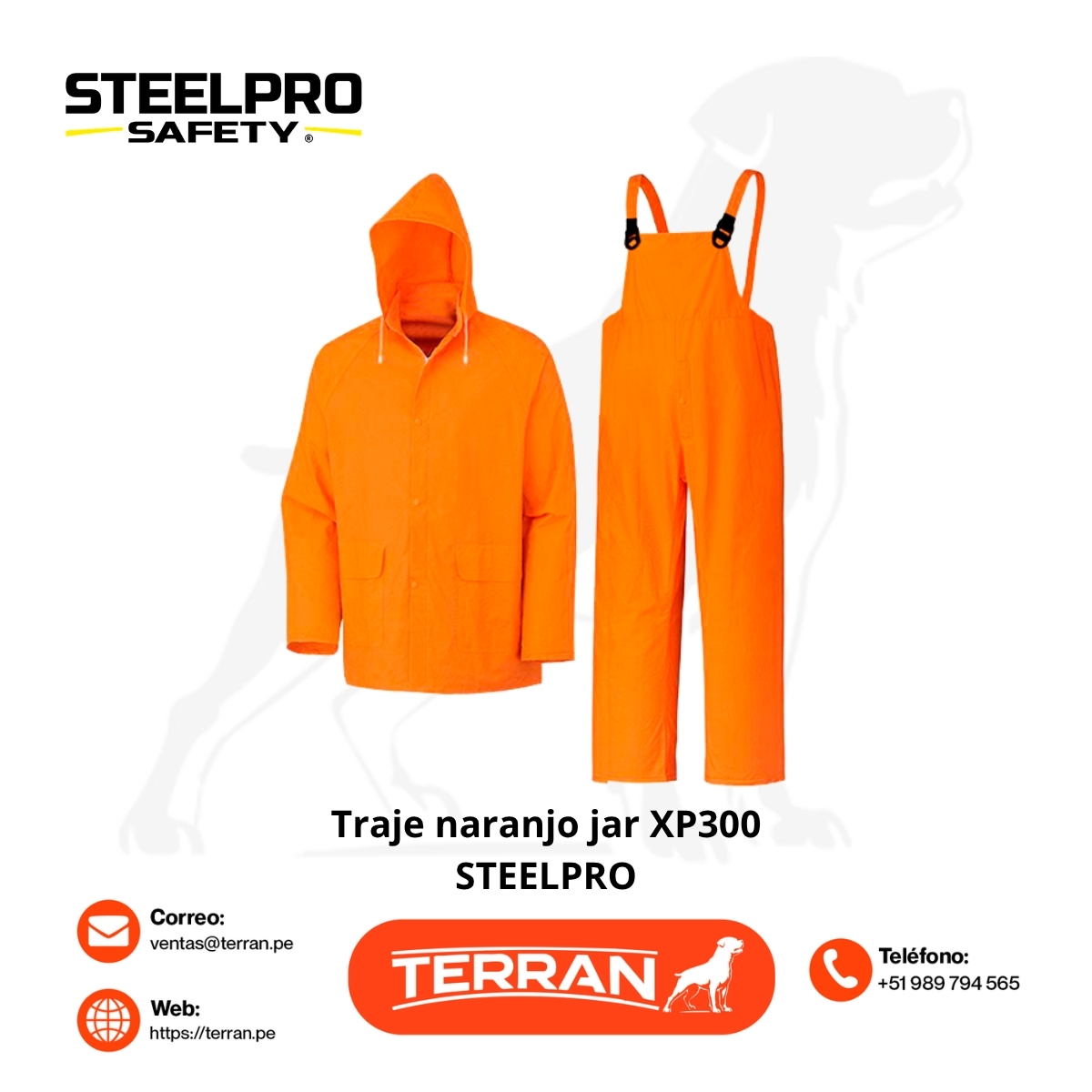 Traje Naranjo Jar XP-300 Alaska Steelpro